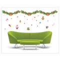 Christmas Wholesale Custom Removable Tree Colorful Wall Sticker